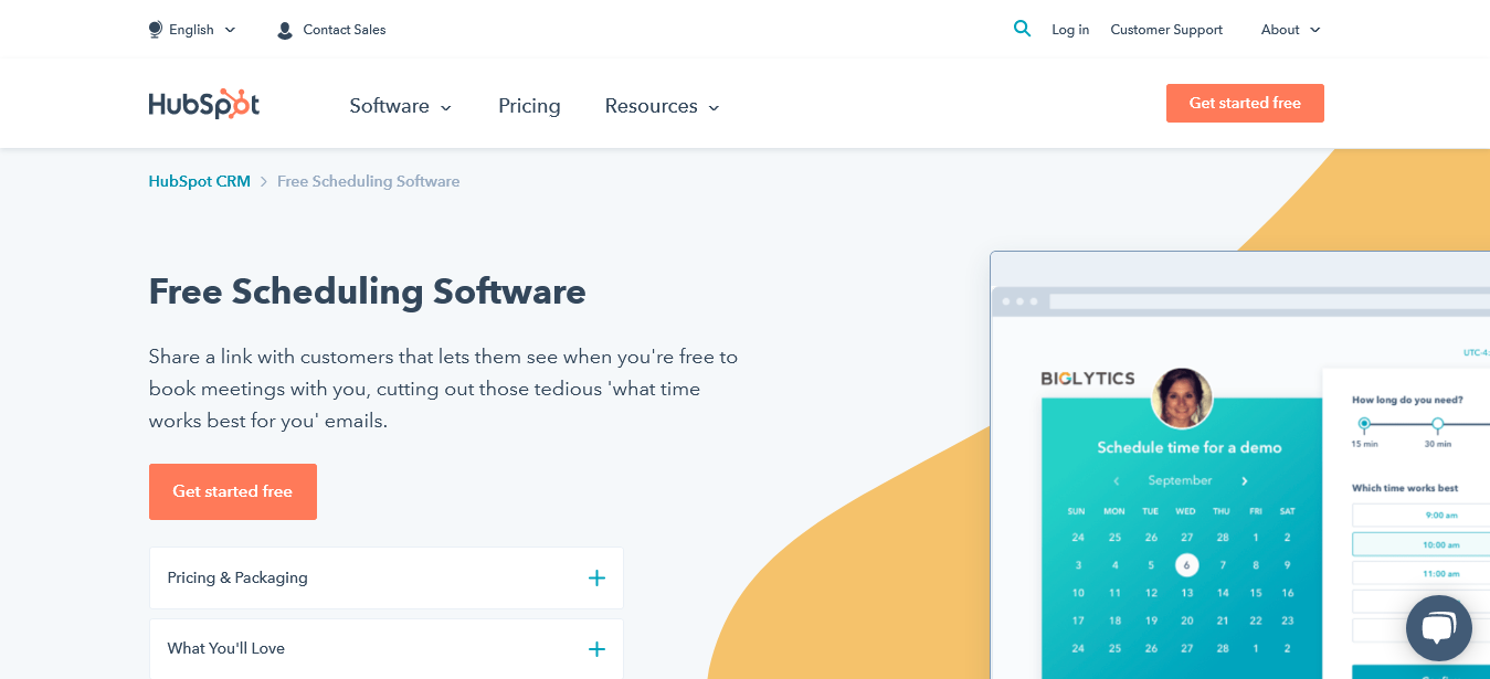 Free Scheduling Software HubSpot