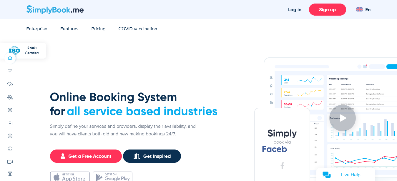SimplyBook me - Free Appointment Scheduling Software