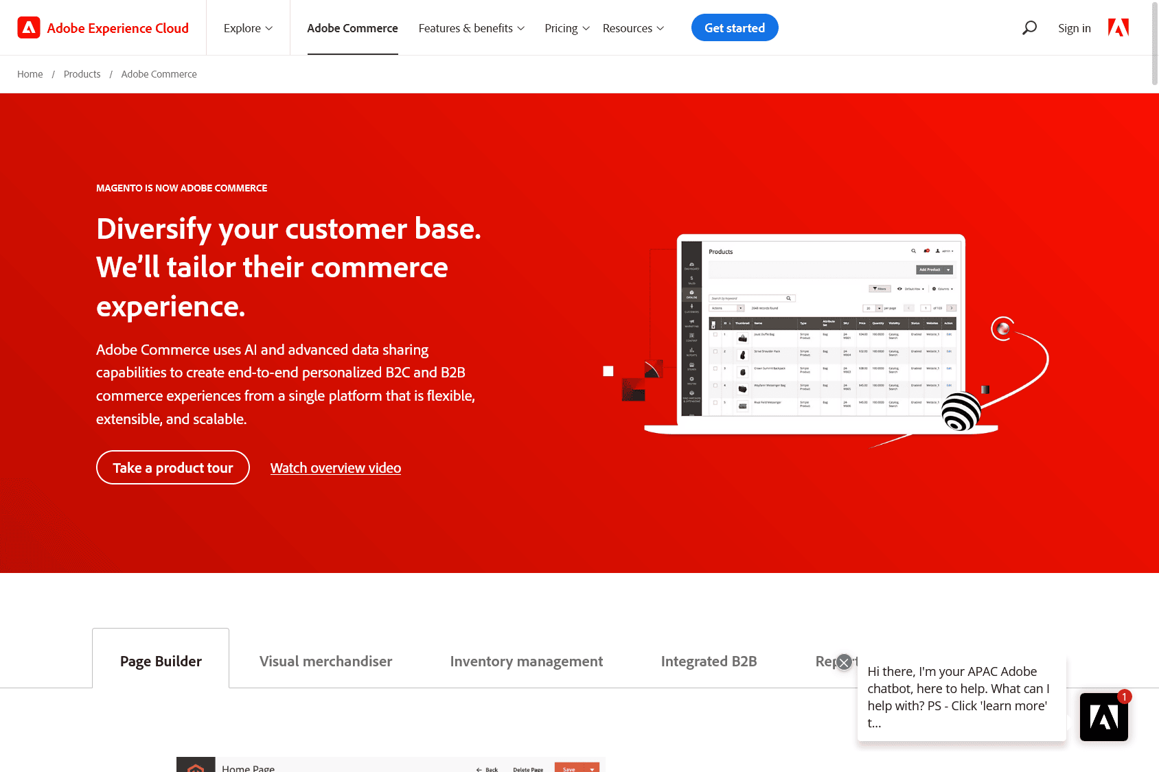 Adobe commerce online shop software