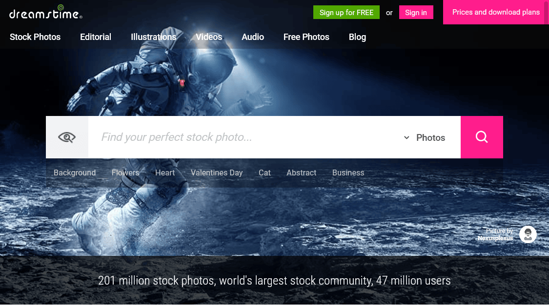 Dreamstime stock image website