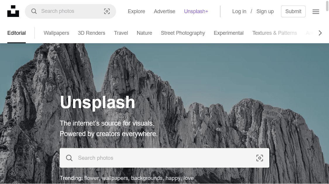 Unsplash best free stock image website